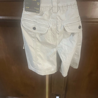 NWT SIZE 12 Style & Co White Cargo Shorts Cotton Blend