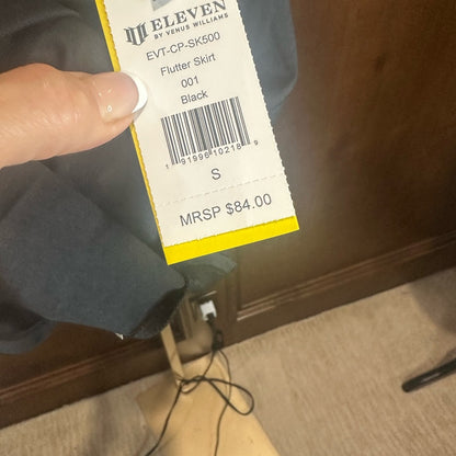 NWT SIZE S/M/L EleVen by Venus Williams Black Pleated Athletic Skorts