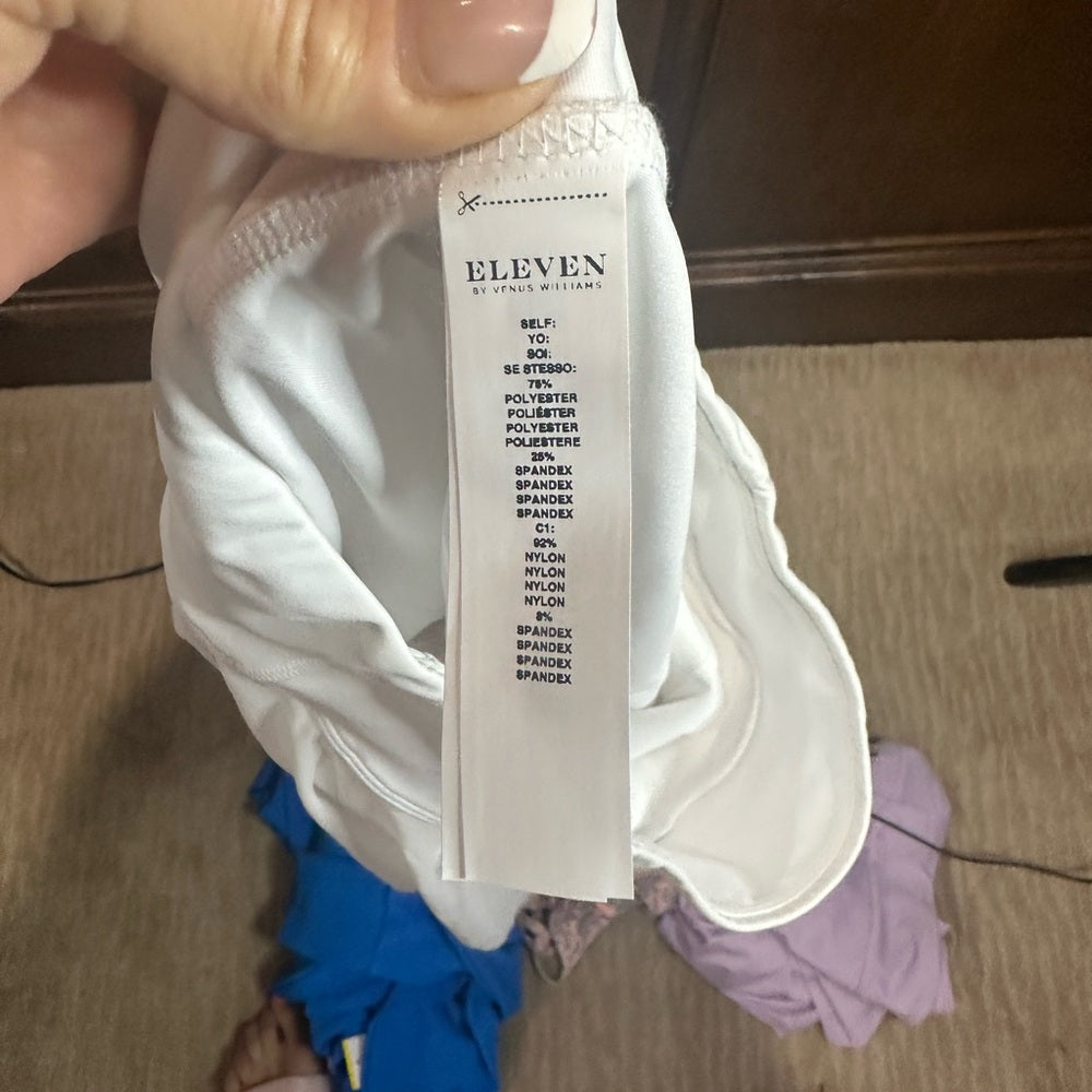 NWT SIZE XL/XXL EleVen by Venus Williams White Bike Shorts for Active Style