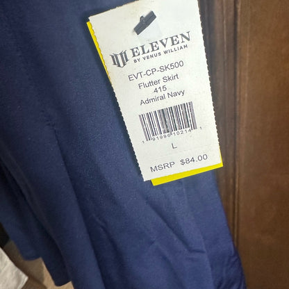 NWT SIZE L/XL EleVen by Venus Williams Athletic Blue Pleated Skater Skirt