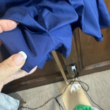 NWT SIZE L/XL EleVen by Venus Williams Athletic Blue Pleated Skater Skirt