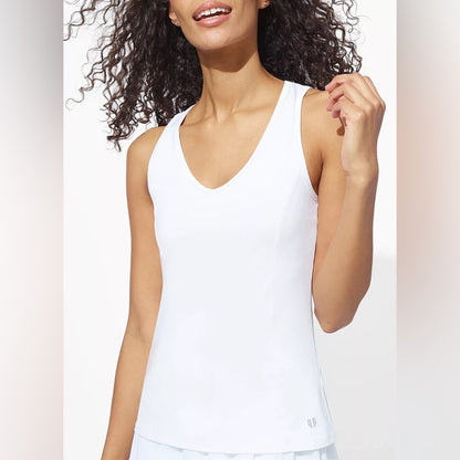 NWT SIZE XS/M EleVen by Venus Williams Fitted White Muscle Tee
