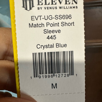 NWT SIZE M EleVen by Venus Williams Light Blue Short Sleeve Tee