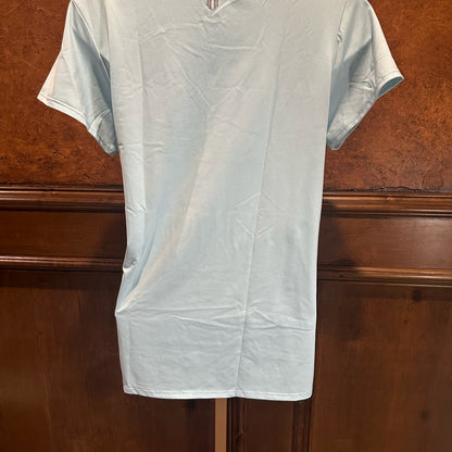 NWT SIZE M EleVen by Venus Williams Light Blue Short Sleeve Tee