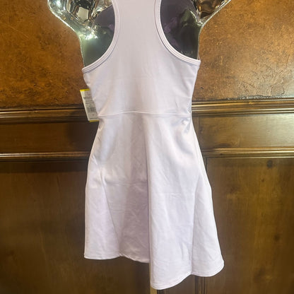 NWT SIZE XS EleVen by Venus Williams Purple Sheath Mini Dress Halter Neckline