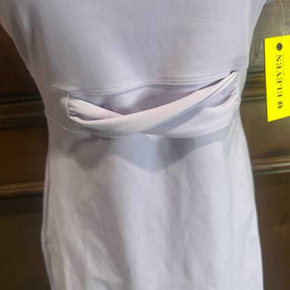 NWT SIZE XS EleVen by Venus Williams Purple Sheath Mini Dress Halter Neckline