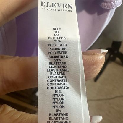 NWT SIZE XS EleVen by Venus Williams Purple Sheath Mini Dress Halter Neckline