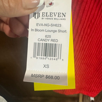 NWT SIZE XS/M EleVen by Venus Williams High Waist Red Performance Shorts