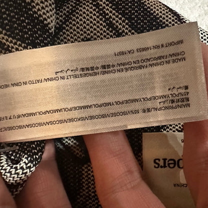 NWT SIZE M/L Finders Keepers Black and White Crop Top