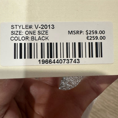 NEW Valentina Black Quilted Tote with Gold Hardware