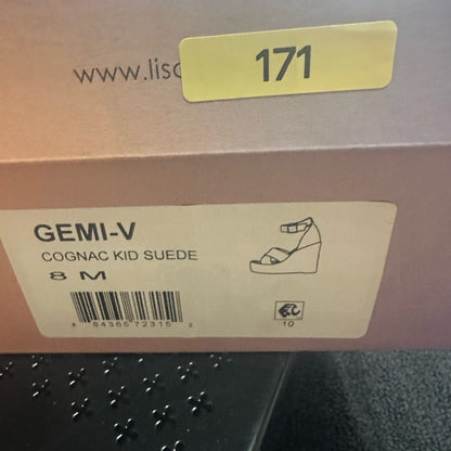 171.172.173.174.175.176.177..NEW Tan Espadrille Wedges with Crisscross Straps