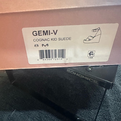 171.172.173.174.175.176.177..NEW Tan Espadrille Wedges with Crisscross Straps