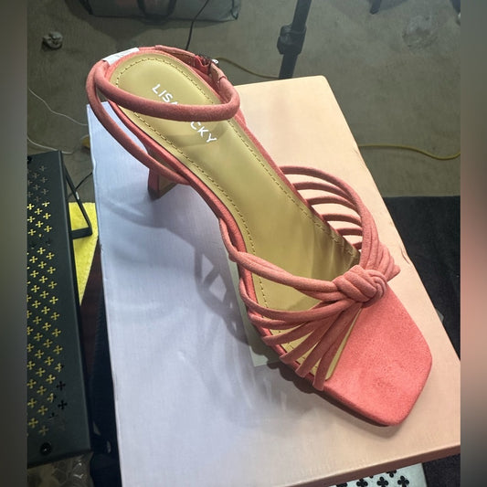 182.184. NEW SIZE 6.5 Chic Pink Strappy Heels for Summer Events