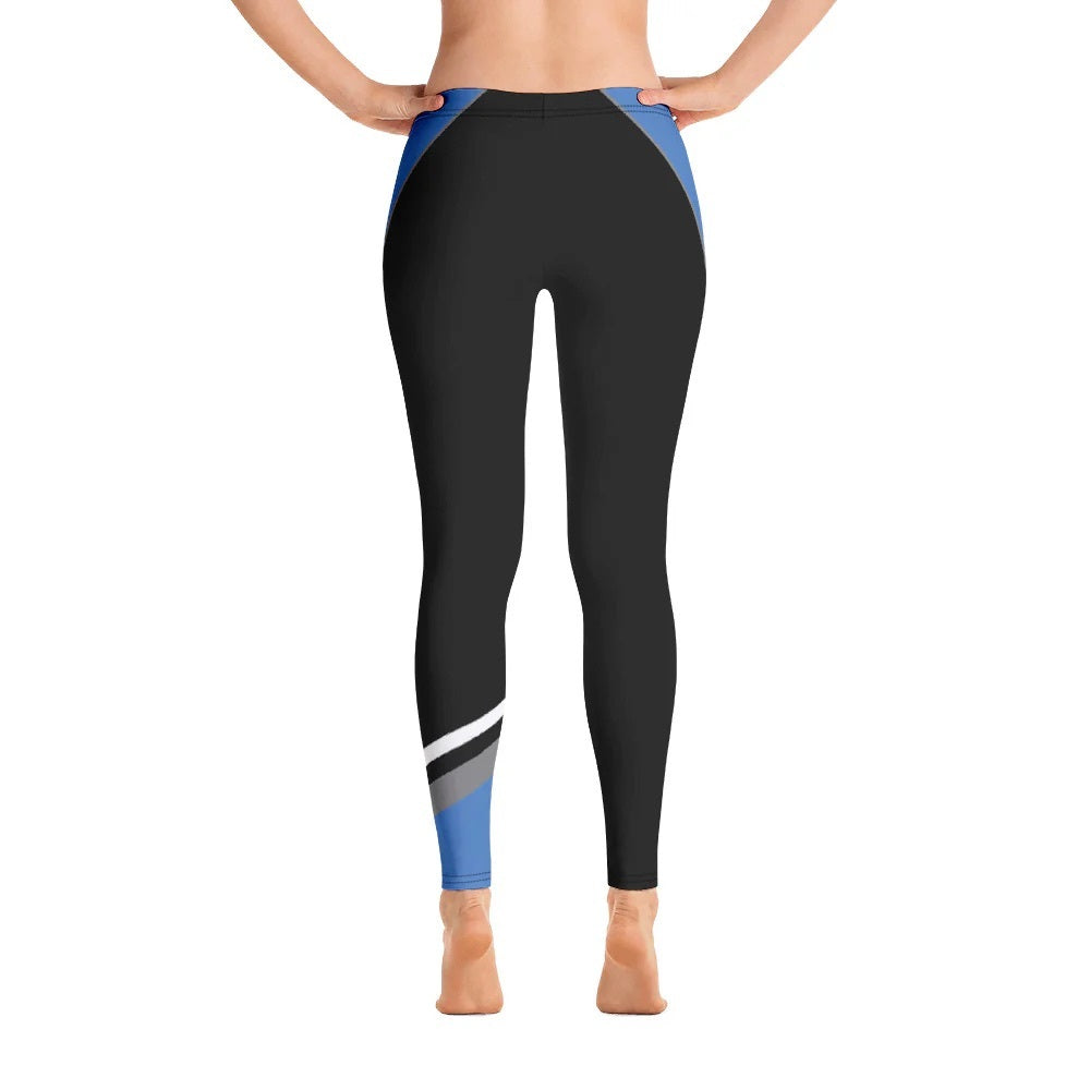 NWT SIZE XS EleVen by Venus Williams Black and Blue Athletic Leggings