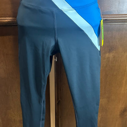 NWT SIZE XS EleVen by Venus Williams Black and Blue Athletic Leggings