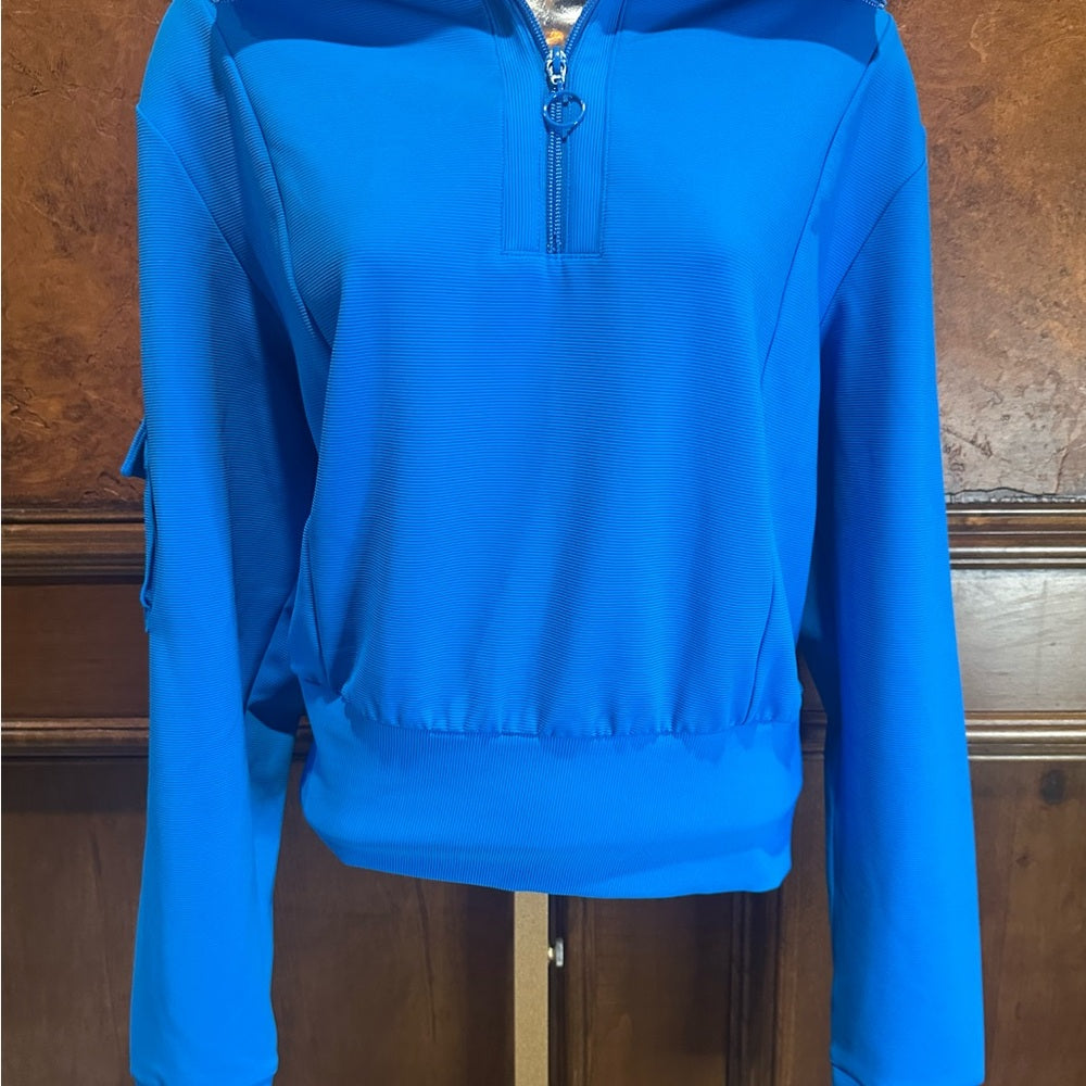 EleVen by Venus Williams Blue Varsity Jacket