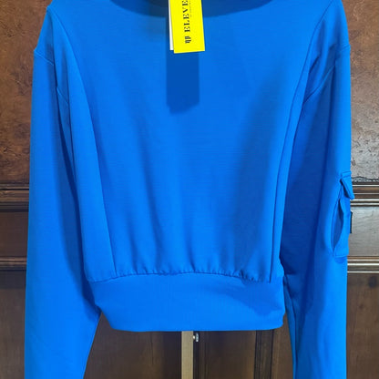 EleVen by Venus Williams Blue Varsity Jacket