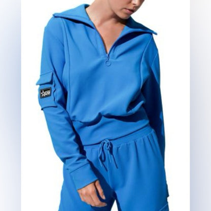 EleVen by Venus Williams Blue Varsity Jacket