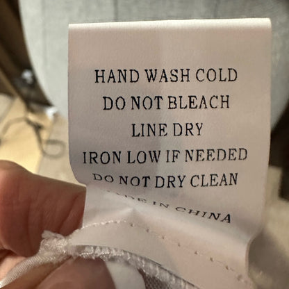 NWOT SIZE M Fitted Cream Embellished Tank Top