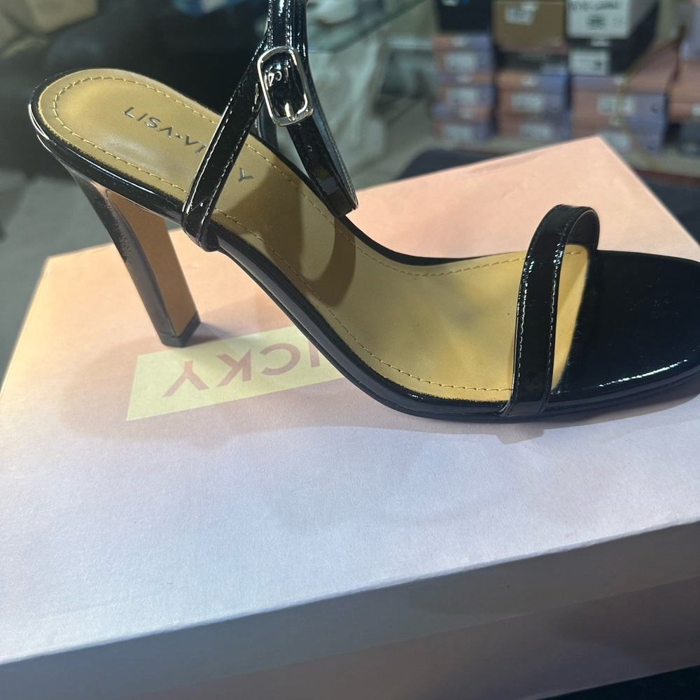 215. NEW SIZE 7.5 Grace Black and Tan Elegant Heels