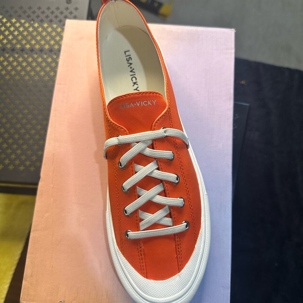 217. NEW SIZE 10 Women's Orange Athletic Shoes