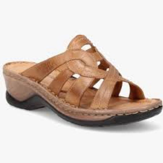 219. NEW SIZE 10 Josef Seibel Tan Mules Comfort Slip-On