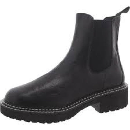 226.225. NEW SIZE 6/7 Black Chelsea Ankle Boots with Chunky Sole