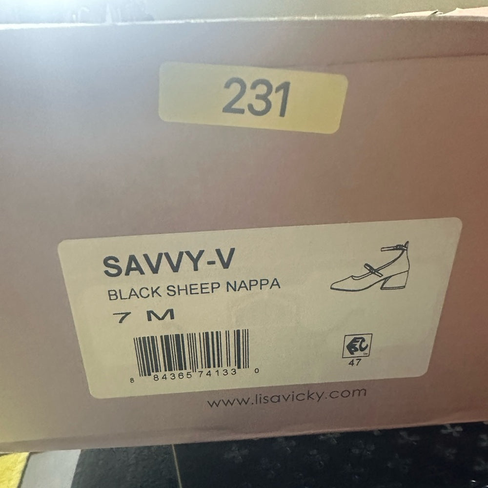 230.231. NEW SIZE 7 Black Chunky Heel Mary Jane Shoes