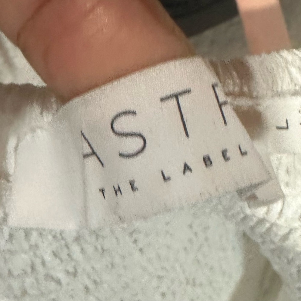 Astr White Ruched Puff Sleeve Crop Blouse