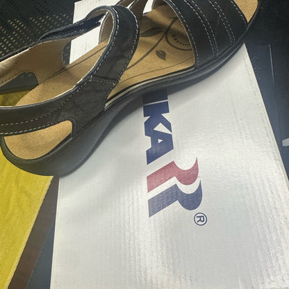 250. NEW SUZE 6-6.5 Romika Black Sandals with Wide Straps and Flat Sole