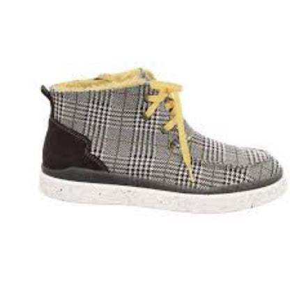 259. NEW SIZE 8-8.5/38 Romika Yellow and Black Fashion Boots with Plush Lining