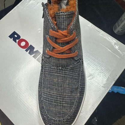 261. NEW SIZE 6.5-7.5/37 Romika Gray and Brown Ankle Boots with Versatile Design