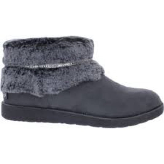 263. NEW SIZE 10 Bebe Gray Ankle Booties with Cozy Plush Lining