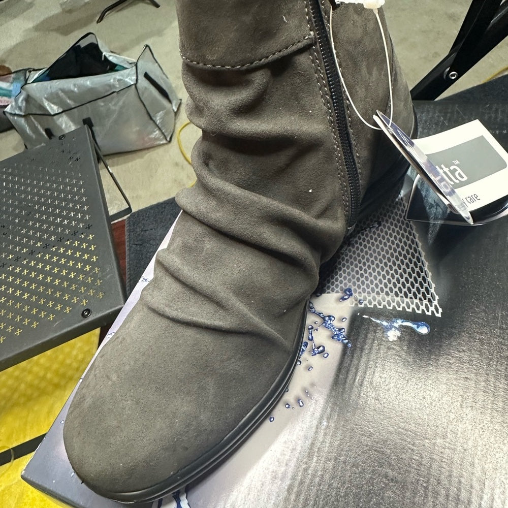 264. NEW SIZE 6.5-7.5/36 Romika Gray Ankle Boots with Comfort Sole, Side Zipper