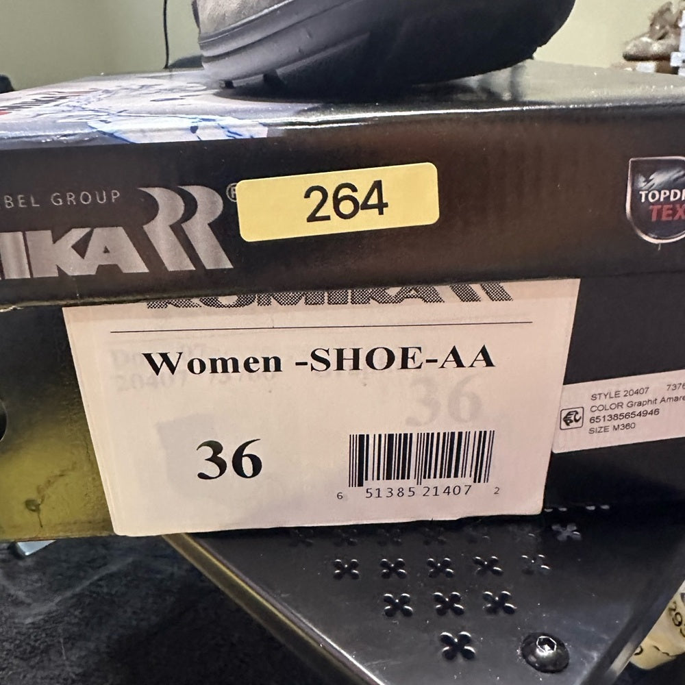 264. NEW SIZE 6.5-7.5/36 Romika Gray Ankle Boots with Comfort Sole, Side Zipper