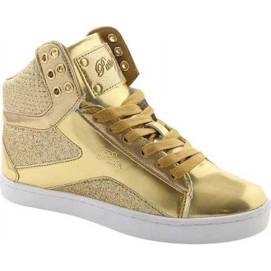 274. NEW SIZE 5.5 Pastry Gold Metallic High-Top Sneakers