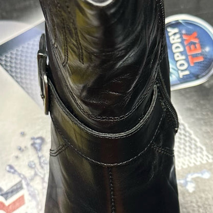 265. NEW SIZE 6.5 Romika Black Ankle Boots with Buckle Detail