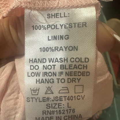 NWT SIZE L Tan Pleated Halter Mini Dress for Cocktail