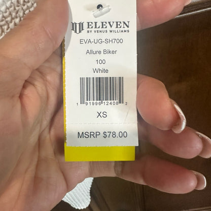 NWT SIZE XS EleVen by Venus Williams High Waist White Athletic Shorts