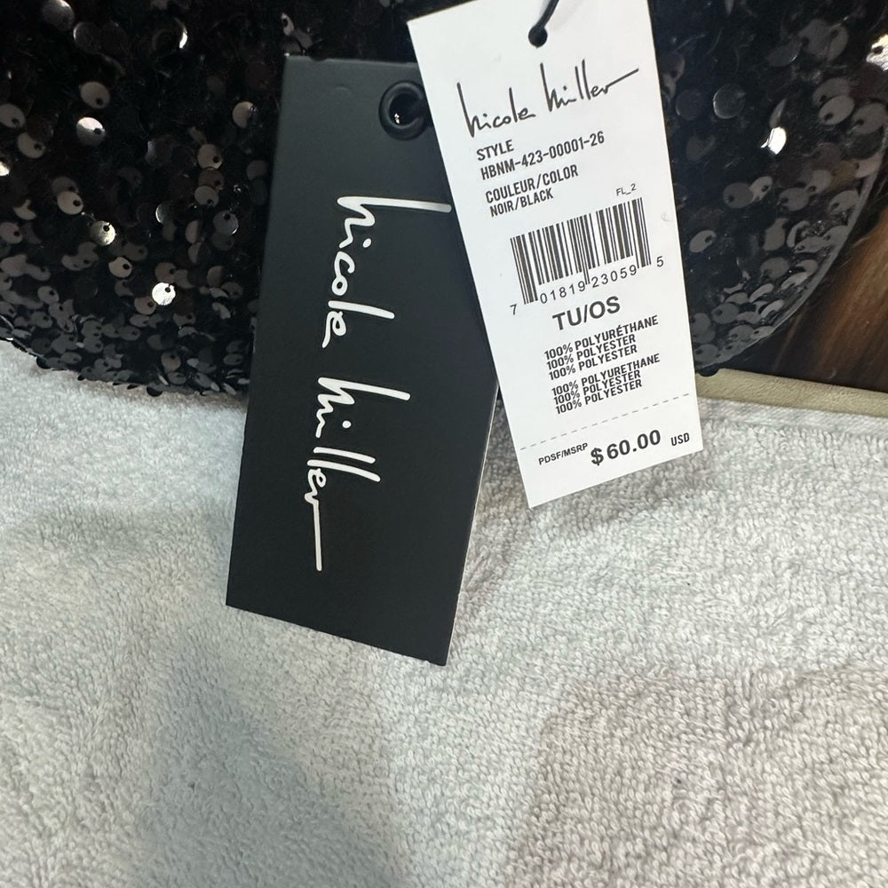 NEW Nicole Miller Black Glamorous Shoulder Bag