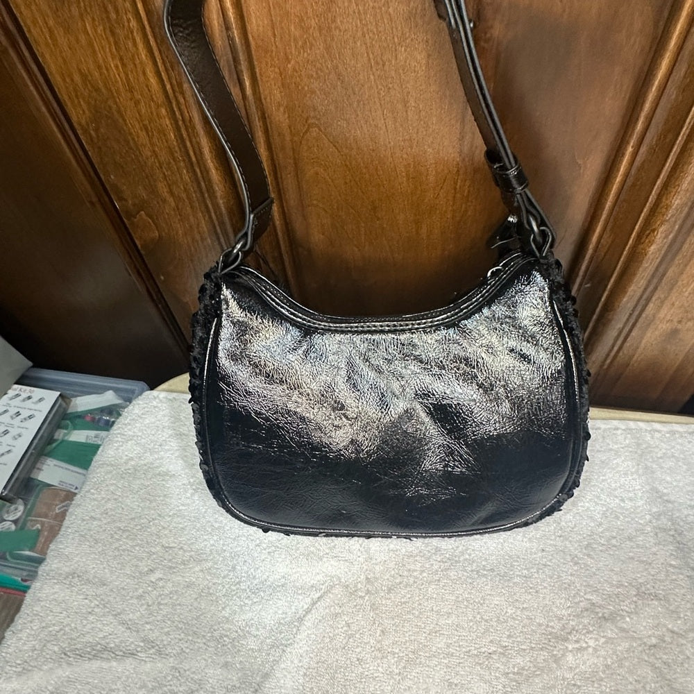 NEW Nicole Miller Black Glamorous Shoulder Bag