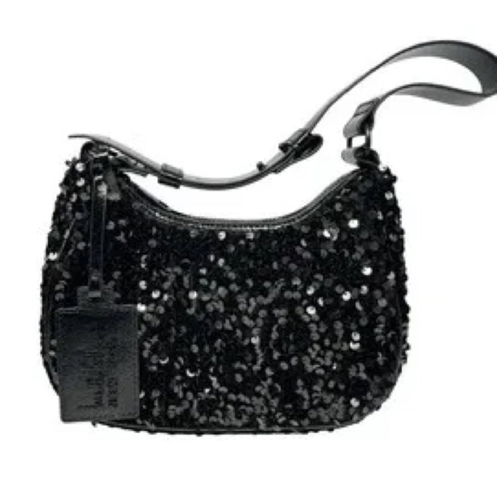 NEW Nicole Miller Black Glamorous Shoulder Bag