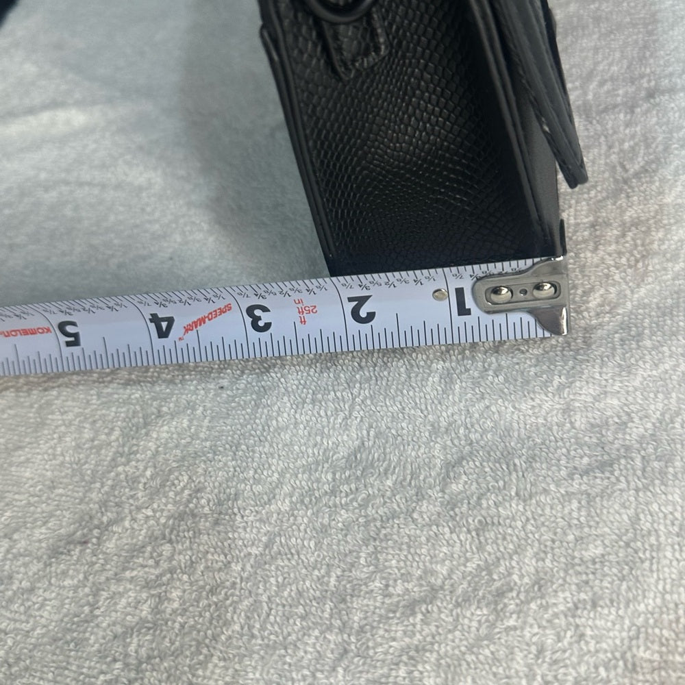 NWT Nicole Miller Black Chain-Link Shoulder Bag