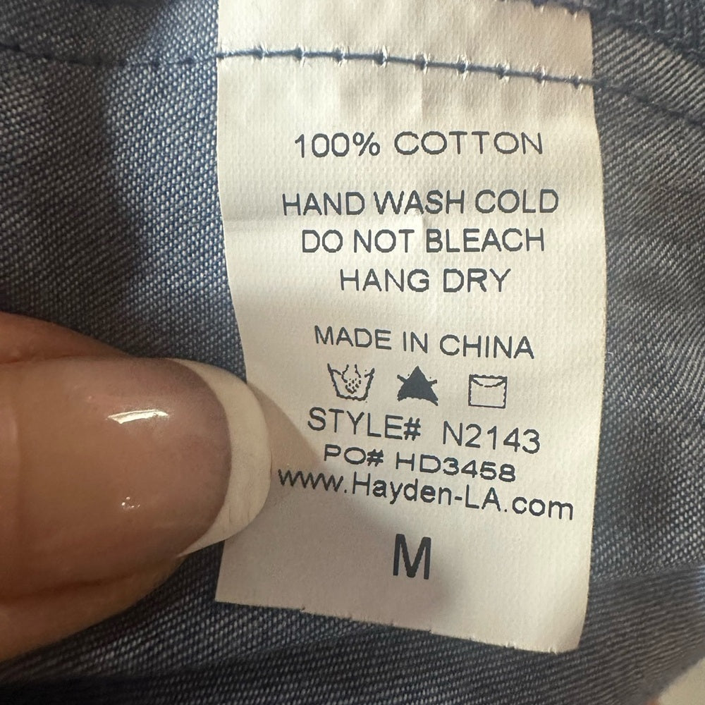 NWT SIZE M Hayden Blue and White Tiered Midi Sundress