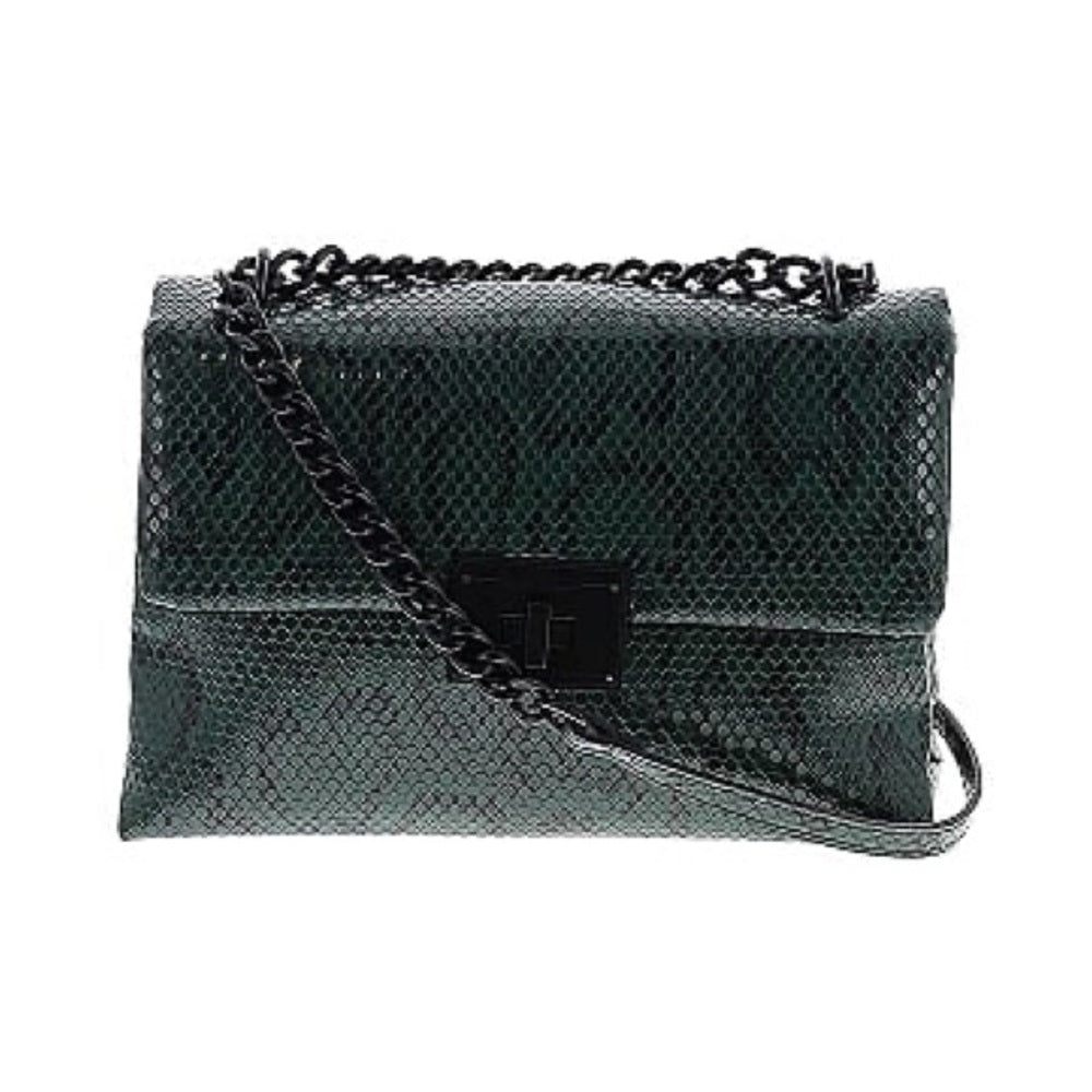 NWT Nicole Miller Black Chain Strap Shoulder Bag