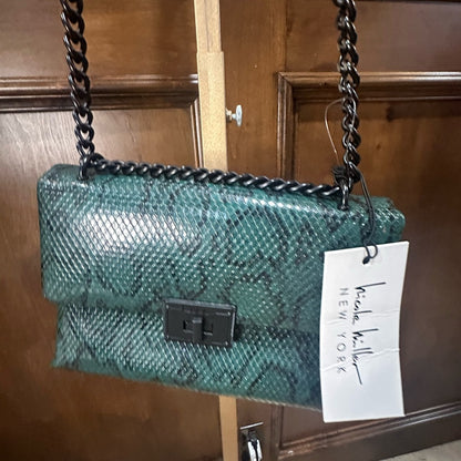 NWT Nicole Miller Black Chain Strap Shoulder Bag