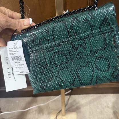 NWT Nicole Miller Black Chain Strap Shoulder Bag