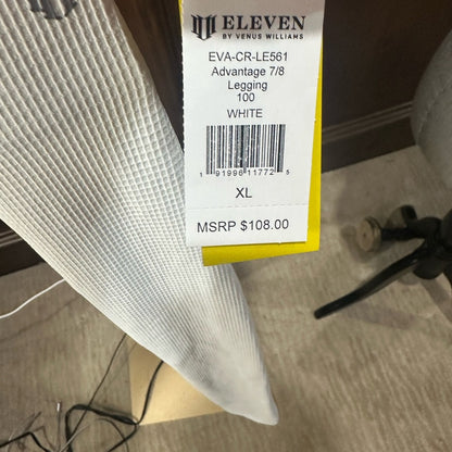 NWT SIZE XL EleVen by Venus Williams Cream Joggers with High-Waisted Design