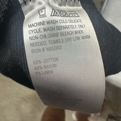 NWT SIZE XXS Colleen Lopez Black Ruched Sleeveless Tank