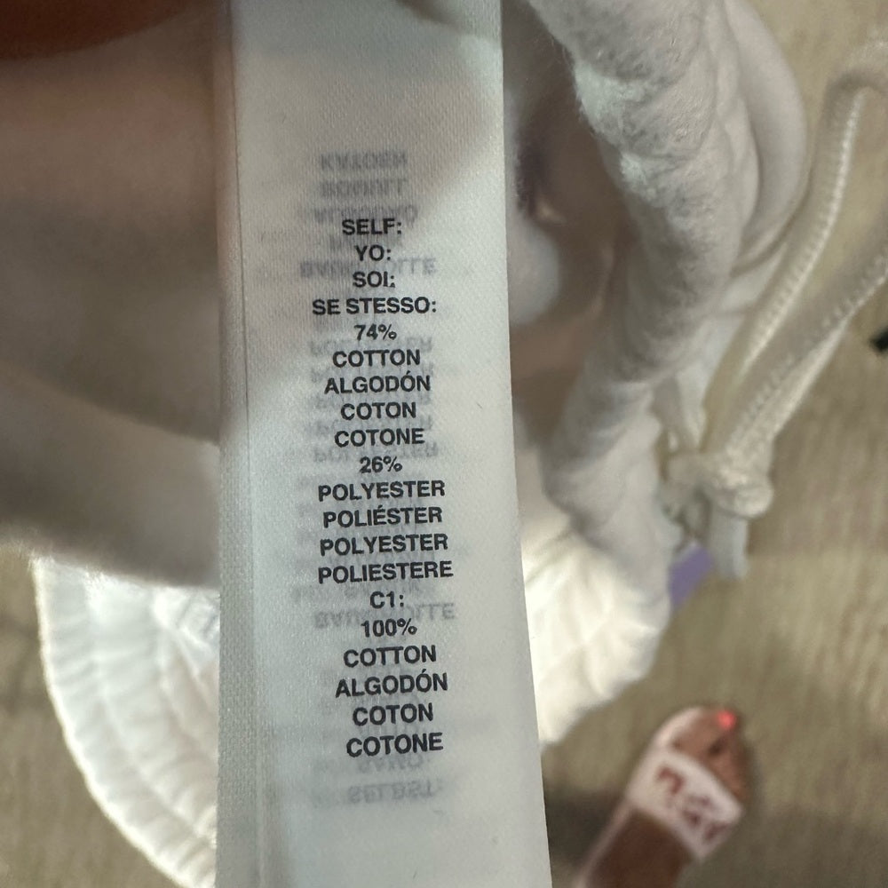 NWT SIZE S EleVen by Venus Williams White and Purple Joggers with Tapered Legs